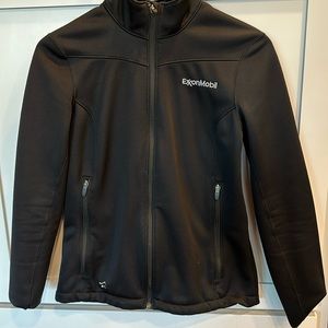 ExxonMobil Black Eddie Bauer Soft Shell Jacket